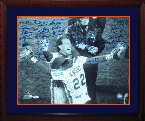 1986 New York Mets World Championship Team Autograph Sports Memorabilia from Sports Memorabilia On Main Street, sportsonmainstreet.com