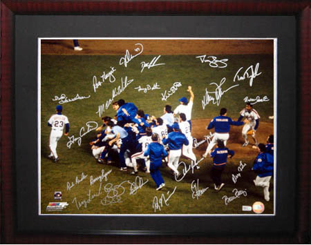 1986 New York Mets World Championship Team Autograph Sports Memorabilia from Sports Memorabilia On Main Street, sportsonmainstreet.com