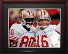 Jerry Rice and Joe Montana Autograph teams Memorabilia On Main Street, Click Image for More Info!