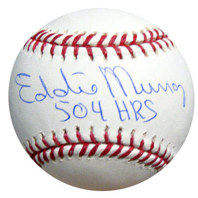 Eddie Murray Autograph Sports Memorabilia from Sports Memorabilia On Main Street, sportsonmainstreet.com