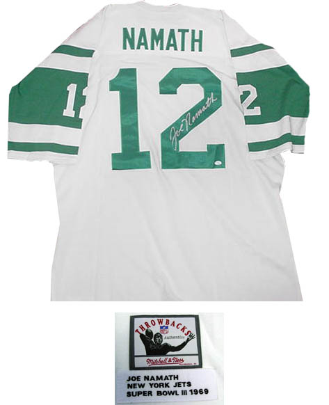 Joe Namath Autograph Sports Memorabilia from Sports Memorabilia On Main Street, sportsonmainstreet.com