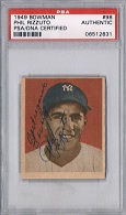 Phil Rizzuto Autograph Sports Memorabilia, Click Image for more info!