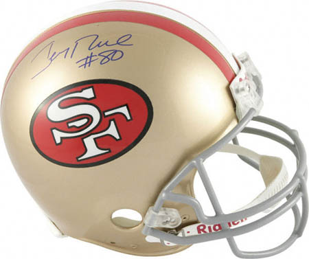 Jerry Rice Autograph Sports Memorabilia from Sports Memorabilia On Main Street, sportsonmainstreet.com