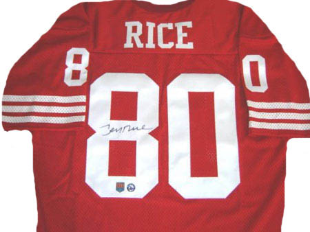 Jerry Rice Autograph Sports Memorabilia from Sports Memorabilia On Main Street, sportsonmainstreet.com