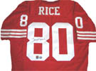 Jerry Rice Autograph teams Memorabilia On Main Street, Click Image for More Info!