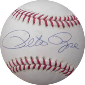 Pete Rose Autograph Sports Memorabilia from Sports Memorabilia On Main Street, sportsonmainstreet.com