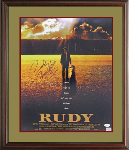 Rudy Ruettiger Autograph Sports Memorabilia from Sports Memorabilia On Main Street, sportsonmainstreet.com
