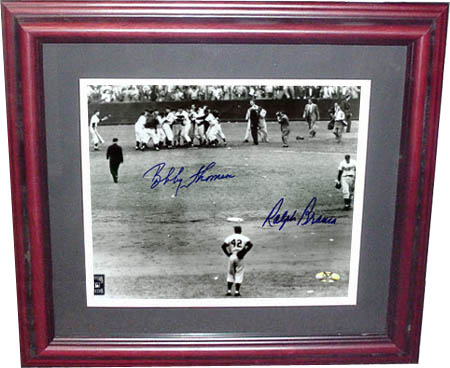 Bobby Thomson and Ralph Branca Autograph Sports Memorabilia from Sports Memorabilia On Main Street, sportsonmainstreet.com