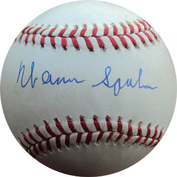 Warren Spahn Autograph Sports Memorabilia from Sports Memorabilia On Main Street, sportsonmainstreet.com