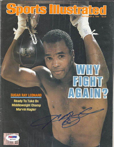 Sugar Ray Leonard Autograph Sports Memorabilia from Sports Memorabilia On Main Street, sportsonmainstreet.com