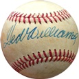 Ted Williams Autograph Sports Memorabilia from Sports Memorabilia On Main Street, sportsonmainstreet.com, Click Image for more info!