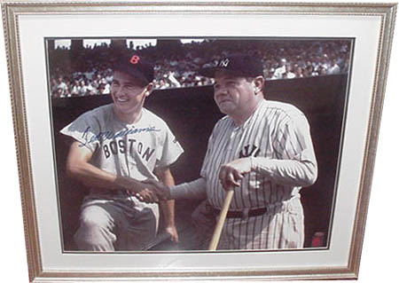 Ted Williams and Babe Ruth (not signed by Ruth) Autograph Sports Memorabilia from Sports Memorabilia On Main Street, sportsonmainstreet.com