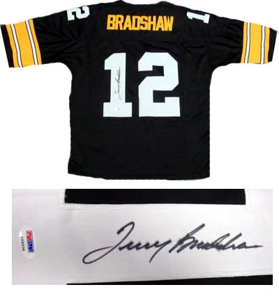 terry bradshaw autographed jersey