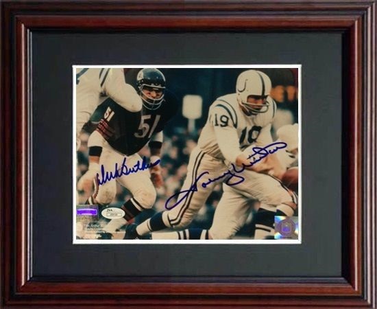 Johnny Unitas and Dick Butkus Autograph Sports Memorabilia from Sports Memorabilia On Main Street, sportsonmainstreet.com