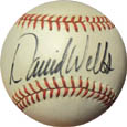 David Wells Autograph teams Memorabilia On Main Street, Click Image for More Info!