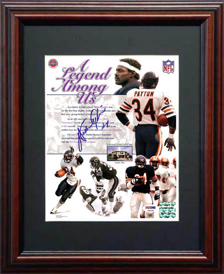 Walter Payton Autograph Sports Memorabilia from Sports Memorabilia On Main Street, sportsonmainstreet.com